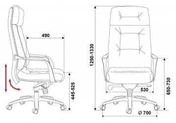 Кресло руководителя Бюрократ _DAO/BROWN