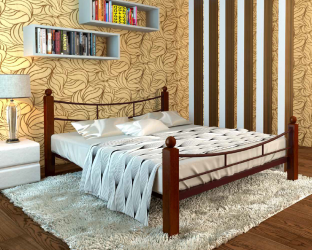 Кровать София Lux plus 1400х1900 Медная шагрень