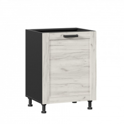 Тумба кухонная 600 Винченца ЛД 234.050.000.051 Черный Дуб Крафт белый