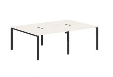 Бенч-система 4-местная ЕДИС ЕУВСТ 2316 Ясень Траун Черный / EDIS EUWST