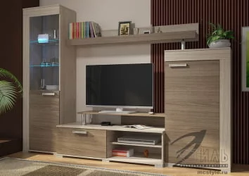 Гостиная Соло 9А Ясень шимо светлый - Ясень шимо темный