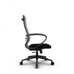 Кресло офисное МЕТТА B 2b 19/K130, Основание 17832 Комплект 4 Светло-серое Черное