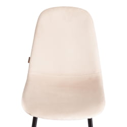 Мягкий стул BREEZE (mod. JSC-58) Велюр/металл , 44 х 53 х 86 см, beige (бежевый) HLR2 / черный