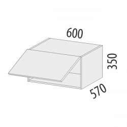 Антресоль для пенала (с системой плавного закрывания) Бруклин 101.102
