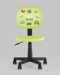 Кресло компьютерное детское ЛОЛО Pet Lover зеленый