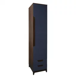 Синий шкаф Сканди с ящиками Сапфир