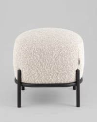 Пуф Стоун П ткань букле молочный