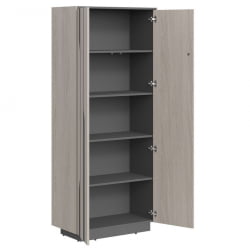 Шкаф высокий Line СФ-574204 Дуб серый Черный графит