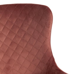 Стул MANTRA (mod. 713) ткань/металл, 49х61х82 см, высота до сидения 49 см, коралловый barkhat 15 /черный