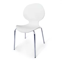 Стул пластиковый СХФ-008-В Вхите / SHF-008-W White