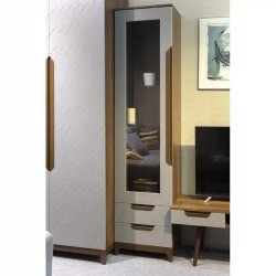 Шкаф для посуды в гостиную Сканди (ВИ) Грей