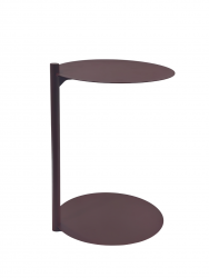 Журнальный столик Siara металл бордовый