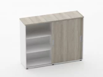 Тумба-купе высокая для рабочего модуля Deka 9.03.145 Дуб Сантана светлый/Белый