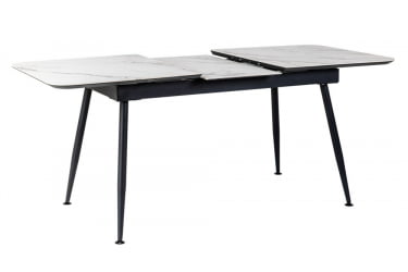 Стол Месси раздвиж. 140-180 Светлый мрамор/Бабочка