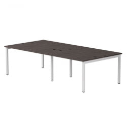 Бенч-система на 4 места на металлокаркасе, опоры 90 гр Everprof EVO 254S119 Дуб Пасадена Белый