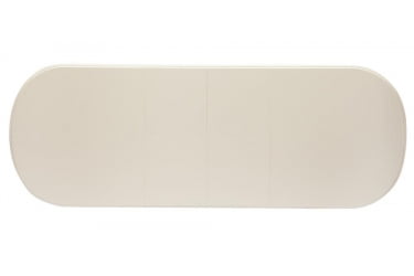 Стол раскладной Siena ( SA-T6EX2L ) дерево гевея/мдф, 150+35+35х80х75см, ivory white (слоновая кость 2-5)