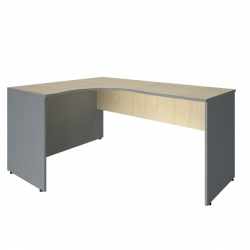 Стол криволинейный левый Рива А.СА-4 Л Клен/Металлик / Riva