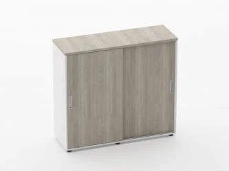 Тумба-купе высокая для рабочего модуля Deka 9.03.125 Дуб Сантана светлый/Белый