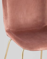 Стул барный Beetle со спинкой пудровый 2 шт