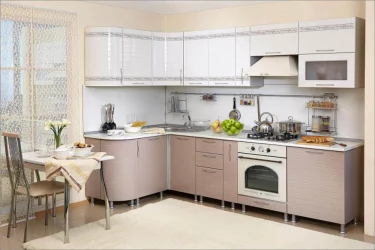 Тумба кухонная окончание 316 радиусная Анастасия ЛД 018.333.000 Капучино