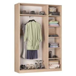 Шкаф распашный R-198х135х45-1-PO-M(Венге)