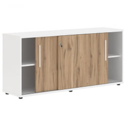 Шкаф с дверьми-купе ЕДИС ЕЛC 1643 Дуб Денвер светлый Белый Белый / EDIS ELC