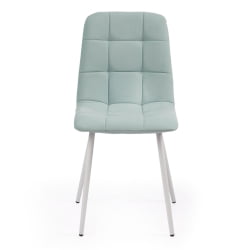 Стул CHILLY MAX Велюр/металл , 45 х 54 х 90 см , бирюзовый 20/белый