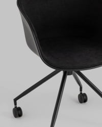 Кресло офисное LIBRA рогожка черный