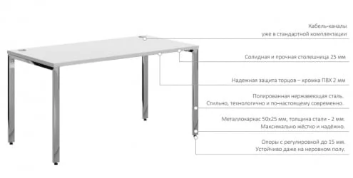 Стол руководителя XTEN GLOSS XGET 169 Легно Темный