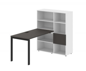 Рабочая станция EDIS EURST 1113 Мокко Черный Белый