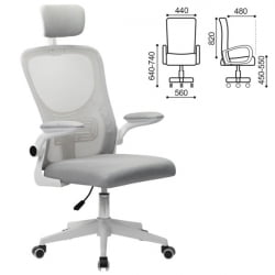 Кресло Дйнамиc CХ-699 сетка/ткань ТВ серое / Dynamic CH-699 TW