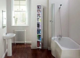 Шкаф с зеркалом Спика Шелф Белый