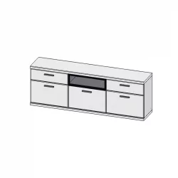 Шкаф навесной Корано Бм.Кор-97 Белый глянец