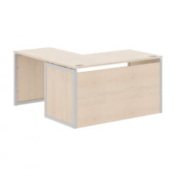 Стол письменный угловой правый XTEN-QP XQPCT 1415H R Бук Тиара Серый