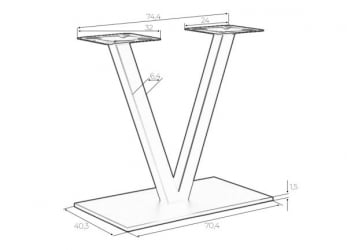 Подстолье обеденное ДОБРИН ВЕCТОР / DOBRIN VECTOR