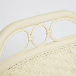 Комплект террасный ANDREA (стол кофейный со стеклом + 2 кресла + подушки) ротанг, 64х67х92см / D60х55, TCH White (белый)