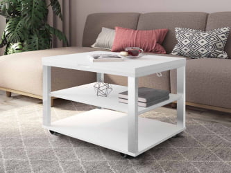 Стол-трансформер Агат 35 Белый шпон