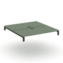 Двойной стол надставка на две опорные тумбы CОНCЕПТ CН.ДСН-008 Кобо Черный / CONCEPT CN.DSN-008