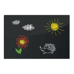 Доска магнитно-маркерная стеклянная BRAUBERG 40х60 см Черная