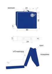 Складной матрас Country Ligh mini 80-200