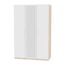 Шкаф распашный R-198х135х60-1-TR-M(ДСС-Белый)