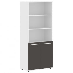 Шкаф с одним комплектом глухих малых дверей ЕДИС ЕХCС 85.5 Мокко Белый Белый / EDIS EHCS