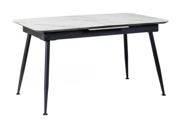 Стол Месси раздвиж. 140-180 Светлый мрамор/Бабочка