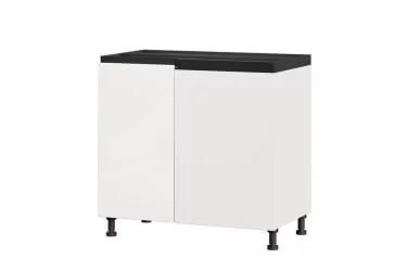 Тумба кухонная угловая 1000 (левая) Шервуд ЛД 281.091.000.145 Белый Белый глянец