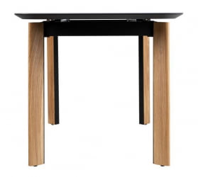 Стол раскладной Combi Glass 140-180 Automatic Natur/Dark matte glass