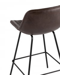 Стул полубарный Деймон (ПБ) экокожа Коричневый