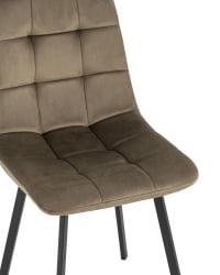 Комплект из двух стульев Chilly велюр коричневый 2 шт.