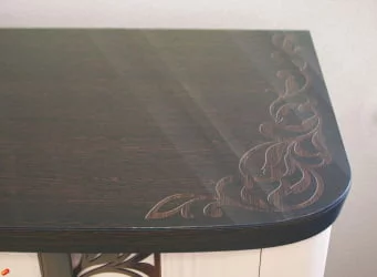 Комплект мебели для спальни Катрин №03 Дуб венге Белый песок Санчо крем Браун вуд