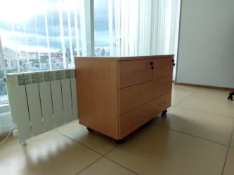 Тумба подкатная Р.Т-3 бук Бавария светлый