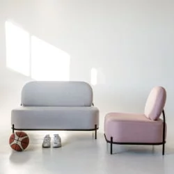 Диван тканевый Gawaii 2-х мест Тем серый